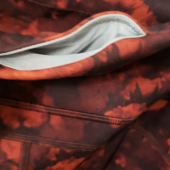 Athleta Winter Rainier Tights Red Floral Leggings Womens Plus Size 3X - Picture 7 of 17